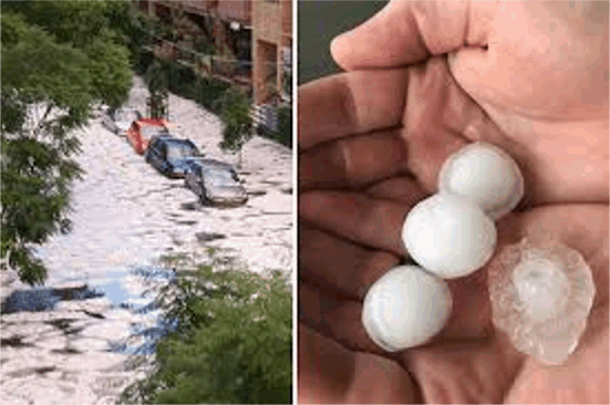 기후 온난화로 호주 도시에 대형 우박 위협 증가